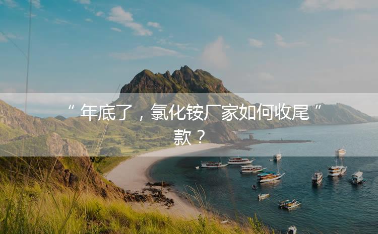 年底了，氯化銨廠家如何收尾款？